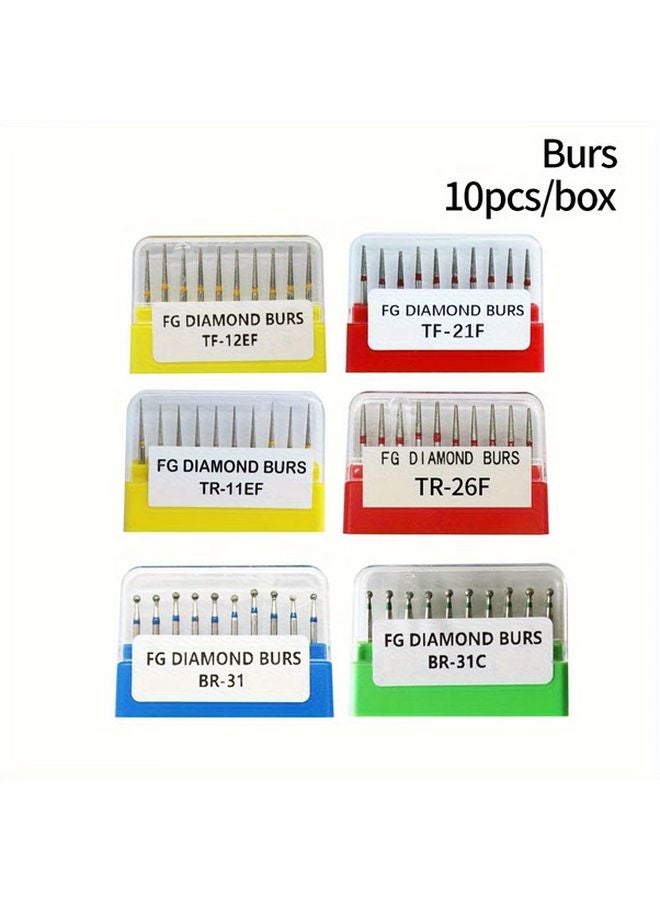 TR 26F Dental Burs 10pcs Professional Grade Tools For Oral Care And Orthodontic Maintenance - Image 1